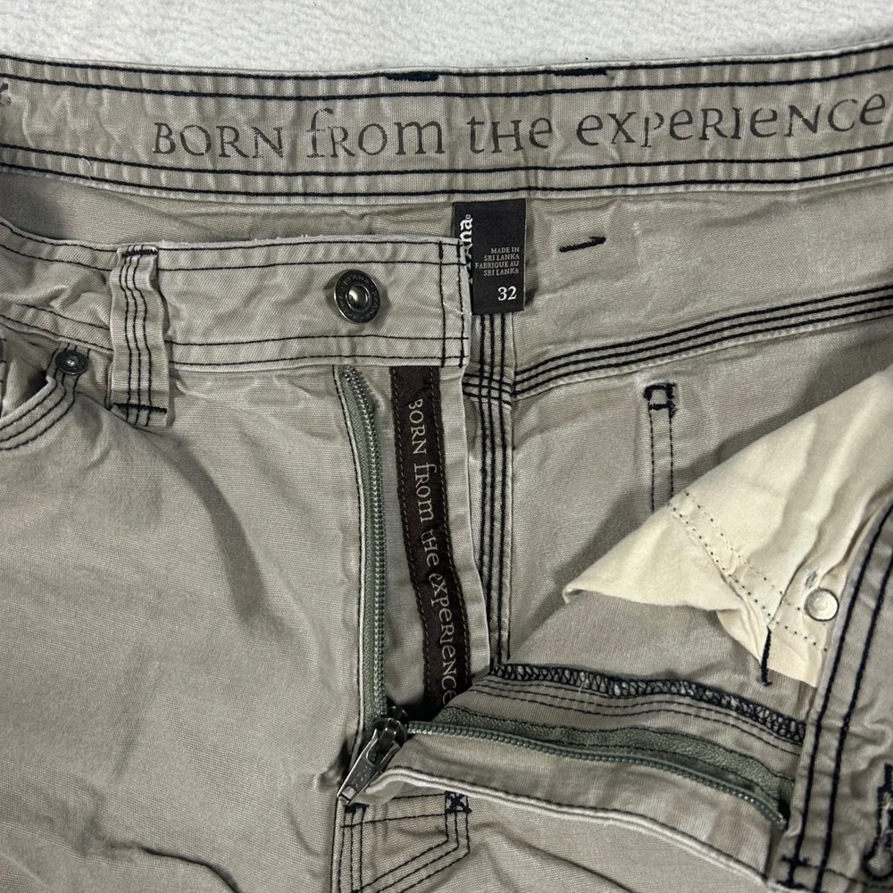 Prana Zion Cargo Shorts Mens 32 Gray M3MURR116 Stretch Hiking Outdoor Utility